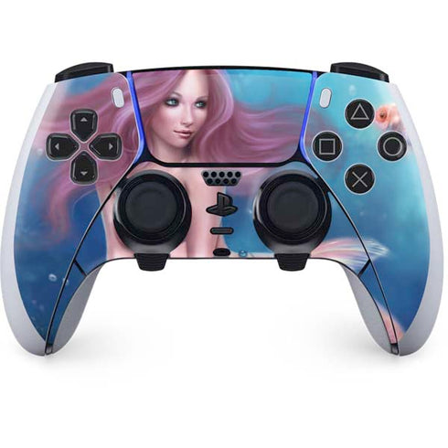 Aurelia Mermaid with Fish by Rachel Anderson PlayStation PS5 Skins